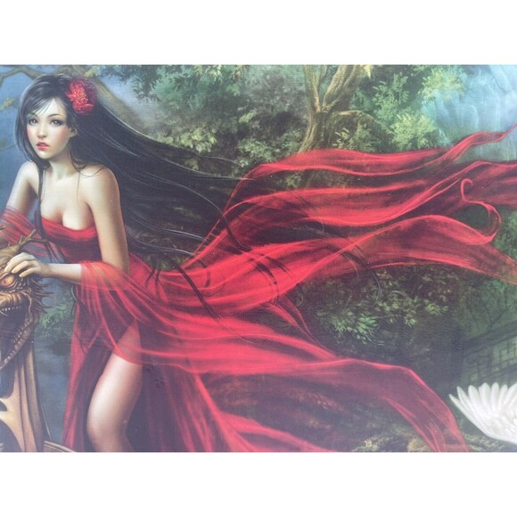 Heye Jigsaw Puzzle Forgotten Cris Ortega Swans Dark Rose 1000 pc  Gothic Fantasy - Picture 4 of 16